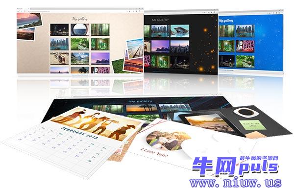 Screenshot photo commander slideshows card calendars